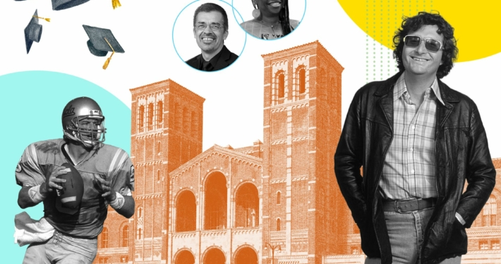 Better late than never: Aikman, Huerta, Rease-Miles and Newman are just a few of the scores of Bruins who have come back to finish what they started.