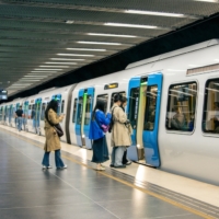People using the subway.