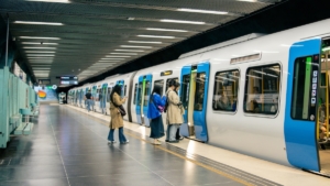 People using the subway.