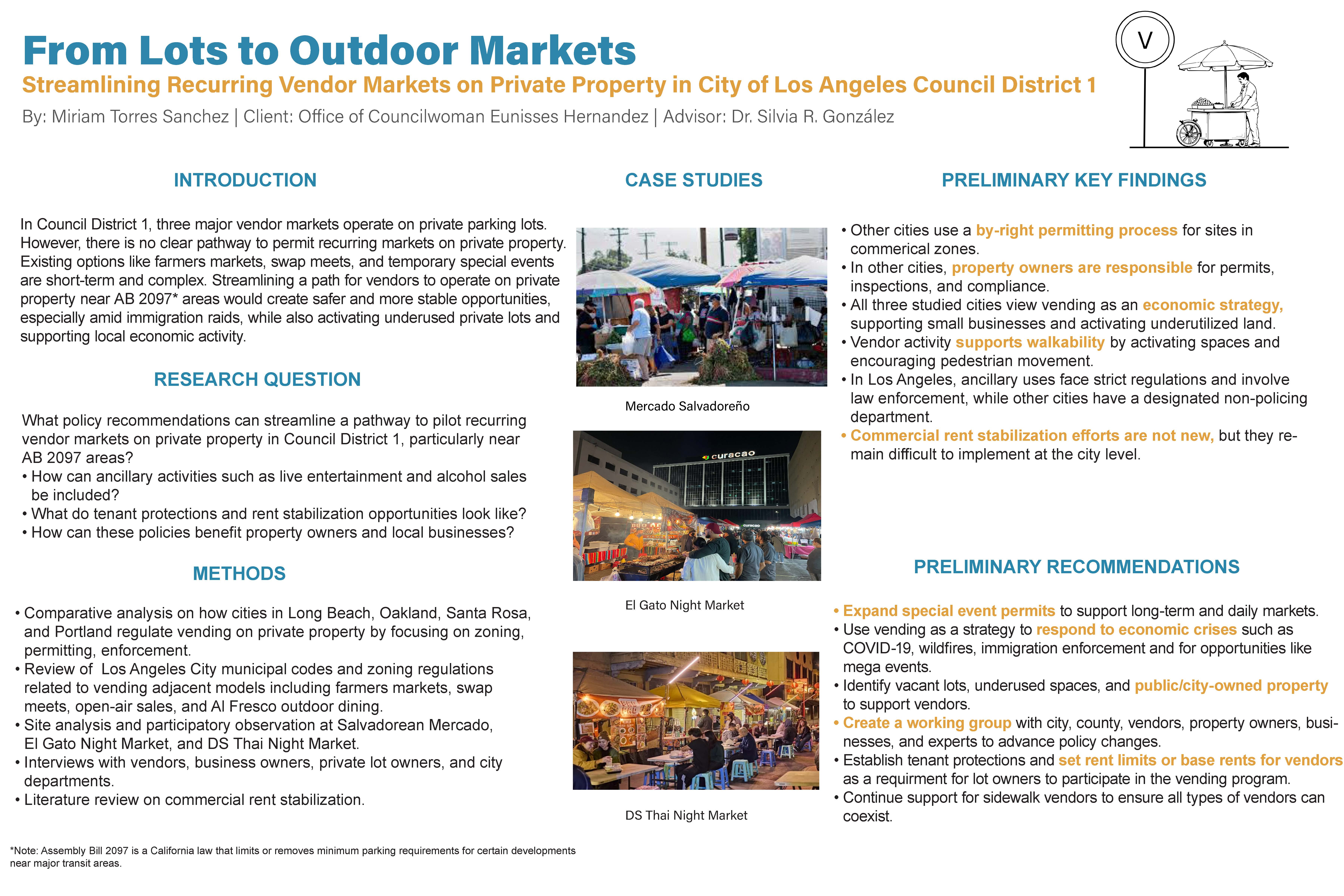 Opportunity Lots: Piloting Rent-Stabilized Vendor Markets on Private Property in Los Angeles’ City Council District 1