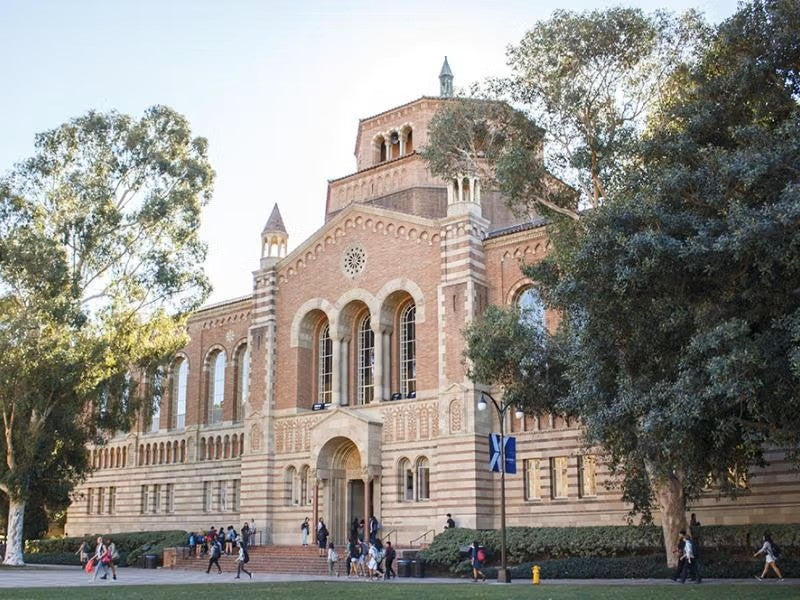 Iconic building of UCLA financial aid