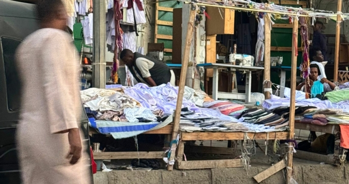 customers and merchants selling at Port Sudan, Sudan