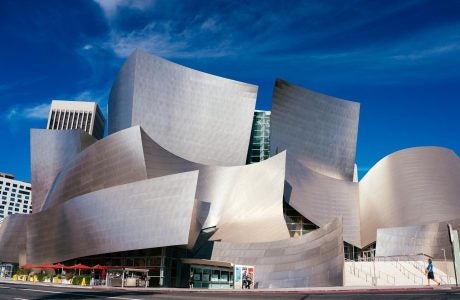 Walt Disney Concert Hall in downtown Los Angeles