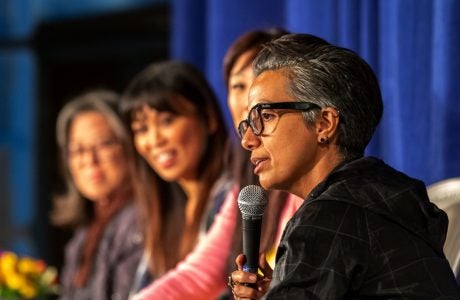 “Art, for me, is a way of figuring out who I am,” writer, actor and satirist Tawzia Mirza says. Photo by Les Dunseith