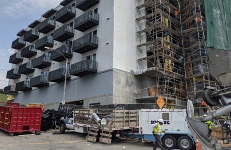 Large building under construction