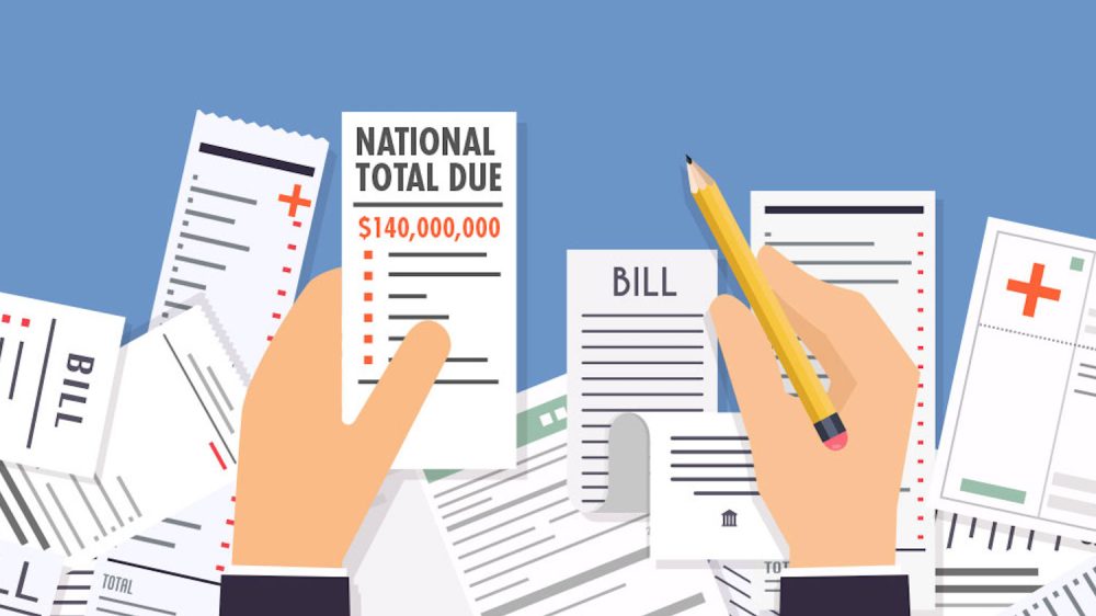 illustration of medical bills