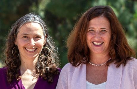 UCLA scholars and research partners Elizabeth Barnert, left, and Laura Abrams. Photo by Michael Troxell