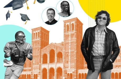 Better late than never: Aikman, Huerta, Rease-Miles and Newman are just a few of the scores of Bruins who have come back to finish what they started.|