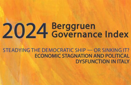 Image of Berggruen report cover on Italy