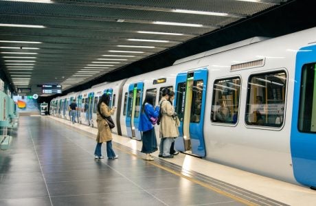 People using the subway.