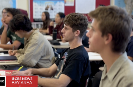 high school students in classroom