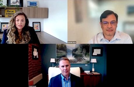 webinar with three people shown