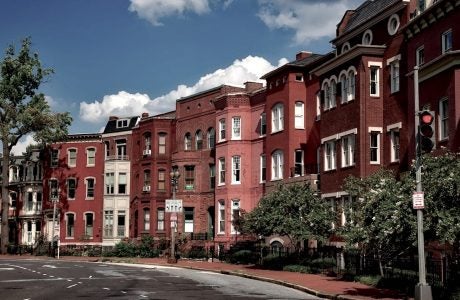 row of apartments