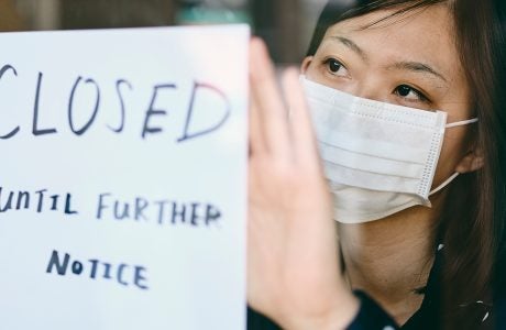 The report estimates that 233,000 Asian American small businesses closed from February to April, representing a decline of 28% over the two-month period. Photo by Rich Legg / iStock