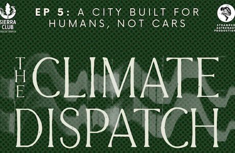 Climate Dispatch podcast logo.