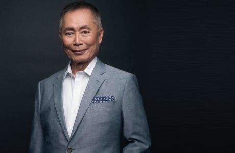 Man in gray suit with white shirt