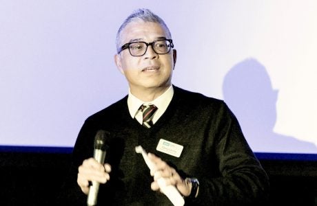 In his 40-plus-year affiliation with UCLA, Gerry Laviña earned undergraduate and master's degrees, then joined the Social Welfare faculty. Photo by Les Dunseith
