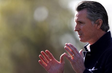 California Governor Gavin Newsom Visits Reopened Elementary In Palo Alto