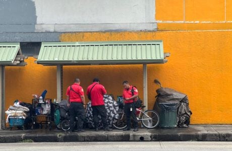 Image of bus stop shelter.