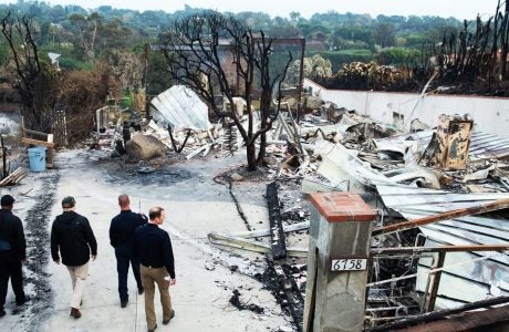 Image of destroyed home