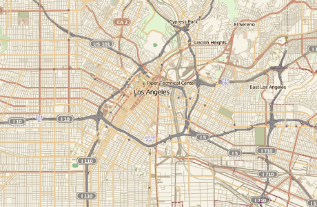 map of Los Angeles