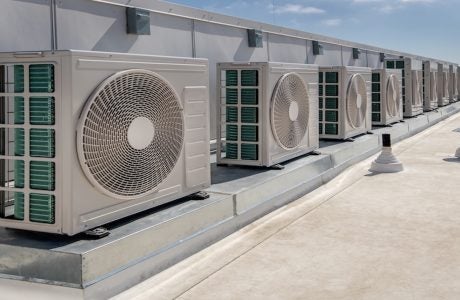 large air conditioning units on building rooftop
