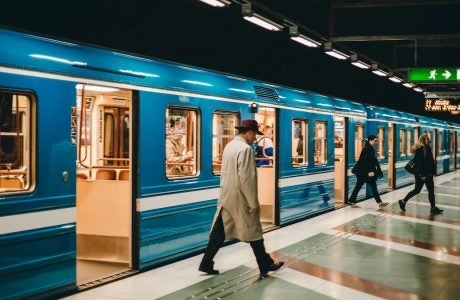 People using the subway