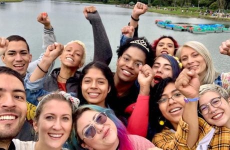 Olivia Miller, front row, second from left, with colleagues during her International Practice Pathway fellowship in Bogota. Photo courtesy of Olivia Miller