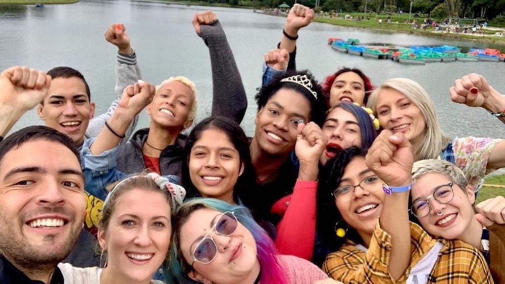 Olivia Miller, front row, second from left, with colleagues during her International Practice Pathway fellowship in Bogota. Photo courtesy of Olivia Miller
