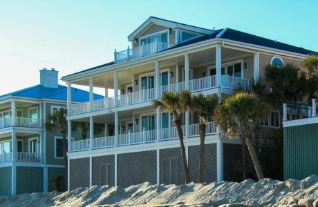 Beach houses.
