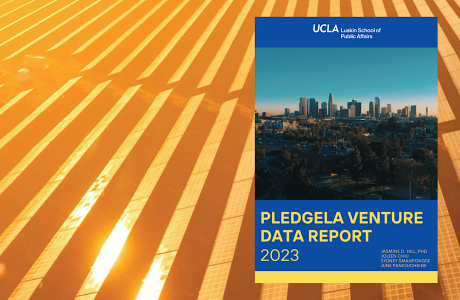 report cover on background of solar panels