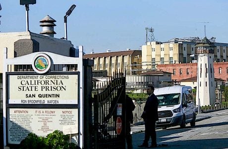 Front of prison