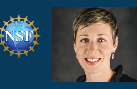 headshot of woman and National Science Foundation logo
