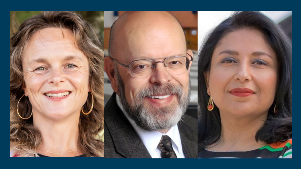 headshots of three women and a man