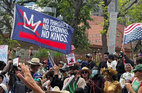 Demonstration in Los Angeles.