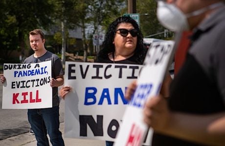 eviction protest