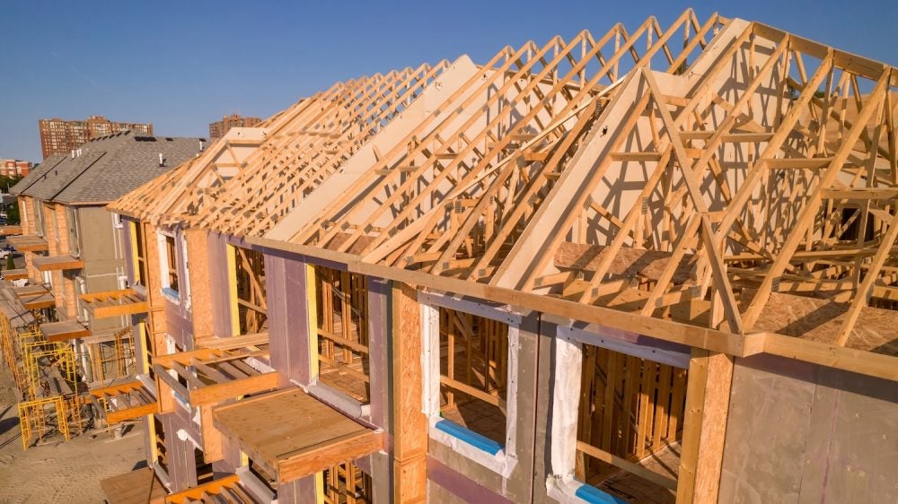 Wood framing of house construction