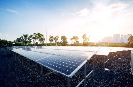 Renewable energy sources such as solar power are helping California advance toward meeting its environmental goals. Photo by iStock