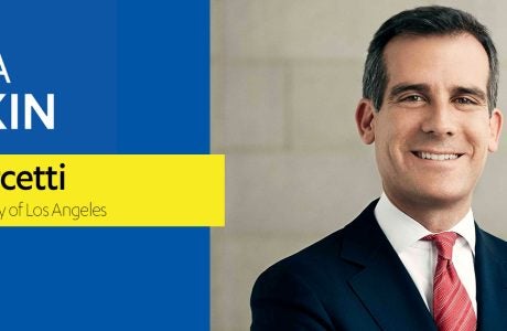 Eric Garcetti was first elected mayor of L.A. in 2013 and won re-election in this year’s municipal election.